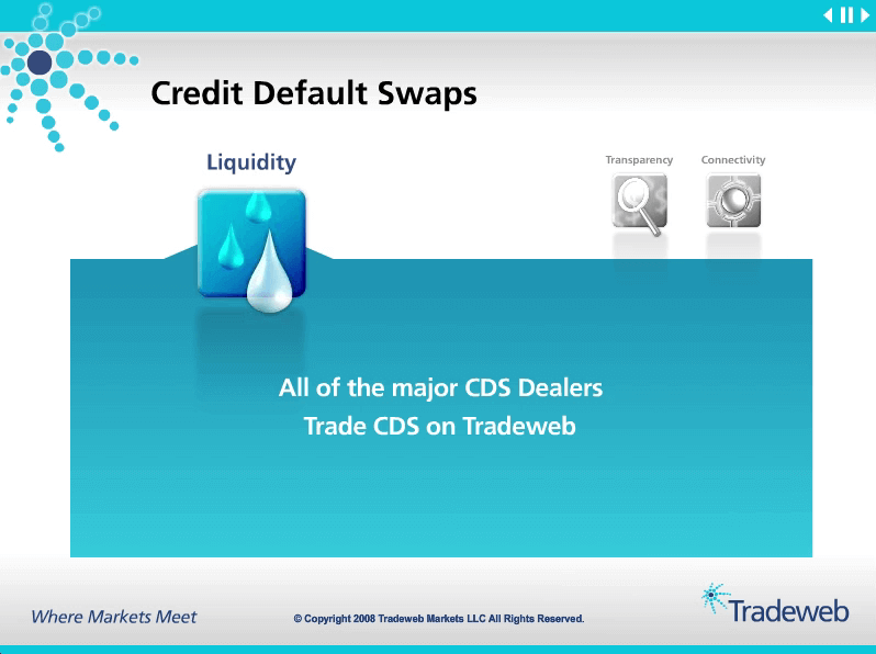 Tradeweb Credit Default Swap Video Still Image 2